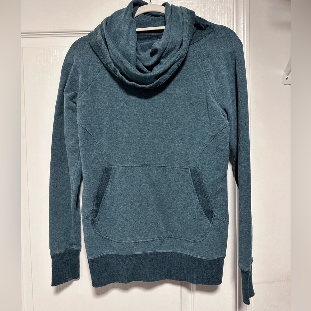 LL Bean oversized collar sweatshirt.